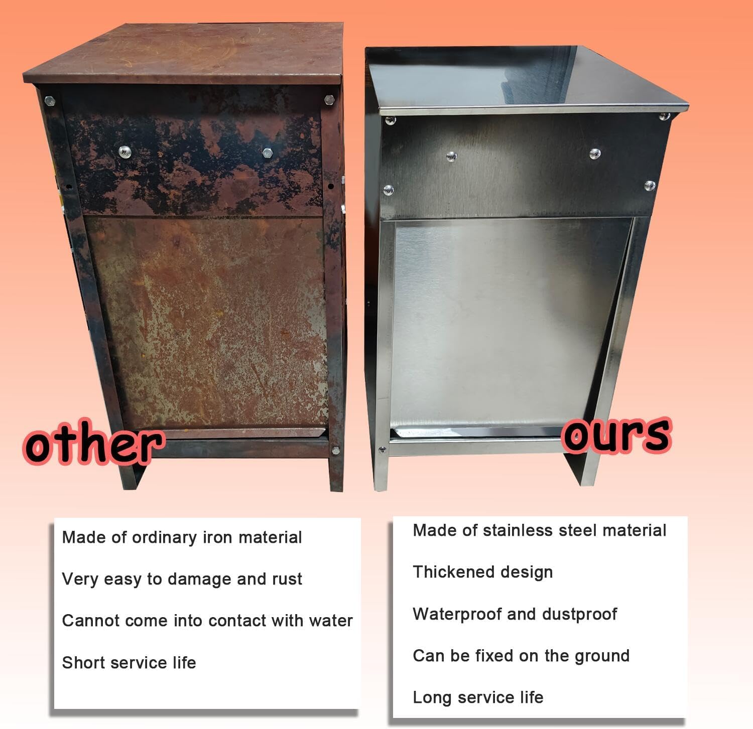 Futterautomat Hunde groß, Futterautomat für Haustiere im Freien mit 11.5kg Fassungsvermögen, rostfreier Stahl mit Schwerkraftzufuhr für große Hunderassen