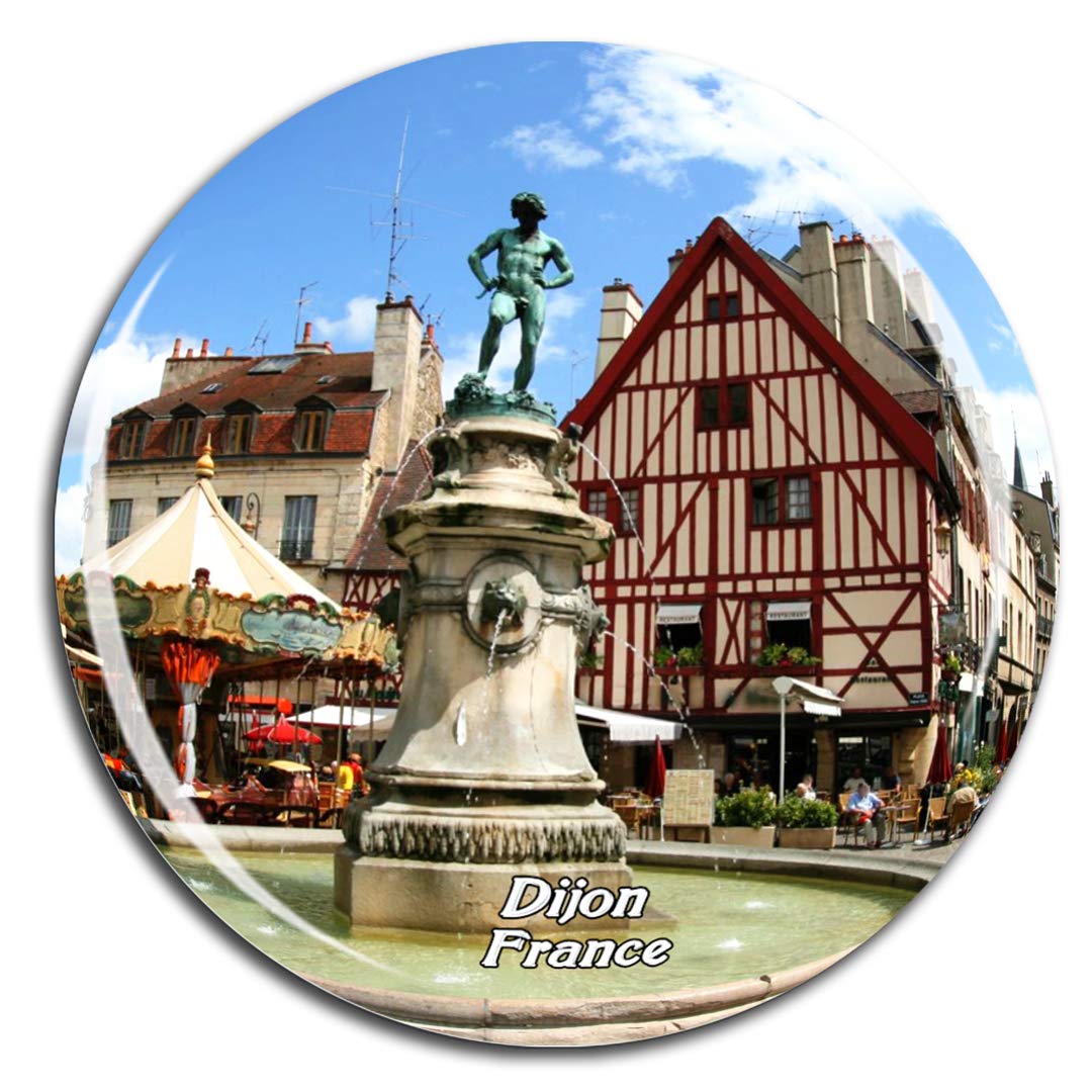 Weekino France Dijon Fridge Magnet 3D Crystal Glass Tourist City Travel Souvenir Collection Gift Strong Refrigerator Sticker