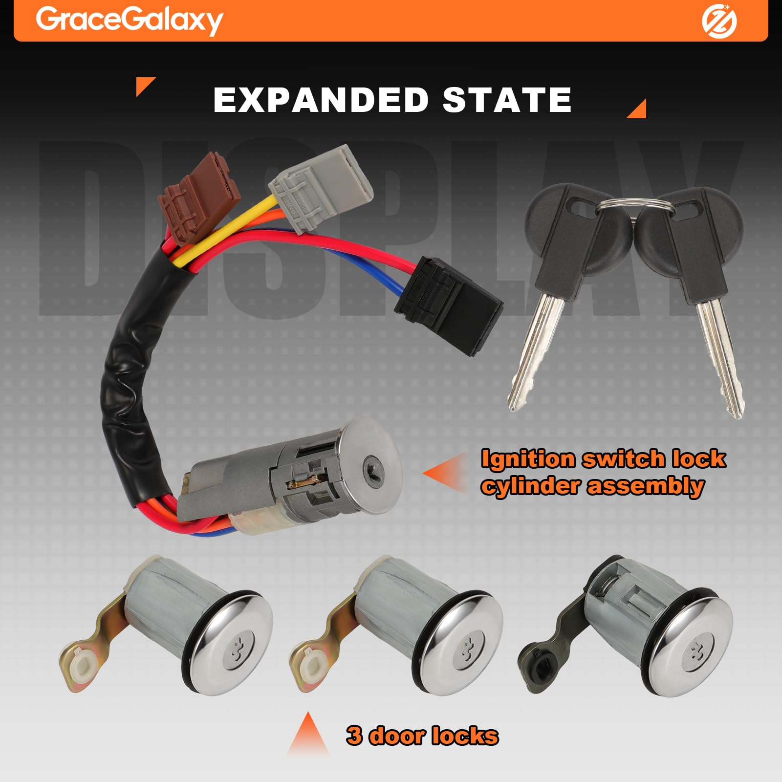 GraceGalaxy Interruptor de Bloqueo de Encendido para Berlingo 1996-2008, 106 I II 806 Partner 96244156 252522