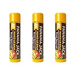 Panama Jack Sunscreen Lip Balm - SPF 45, Broad Spectrum UVA-UVB Sunscreen Protection, Prevents & Soothes Dry, Chapped Lips, Mango, 3-pack