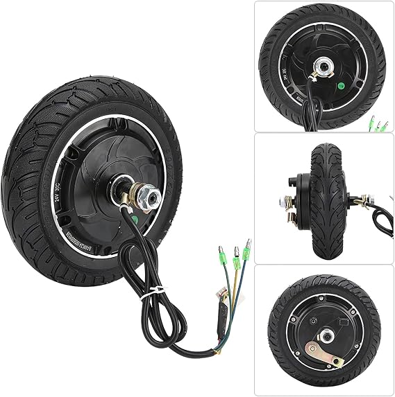 LIANGLIDE Hub Motor 36V 350W, 8in Brushless Wheel Hub Motor for Electric Scooter & Universal Fit, Front & Rear Wheel Drive