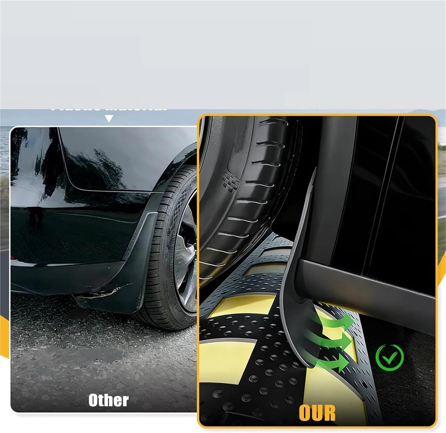 mudflaps Mudguard Anti Snow Sand Splash Front Rear Mudflaps Guard for Tesla for Model Y 2025