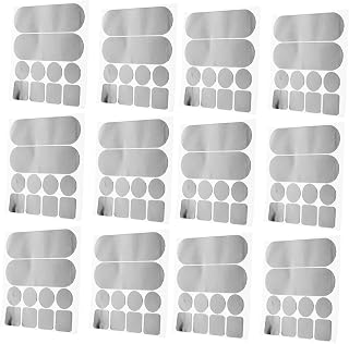 BESTYASH 12Sheets Aluminum Repair Patches for Kitchenware Leak Sealer Stickers for Pots Pans Buckets Aluminum Stickers for Seam Repair