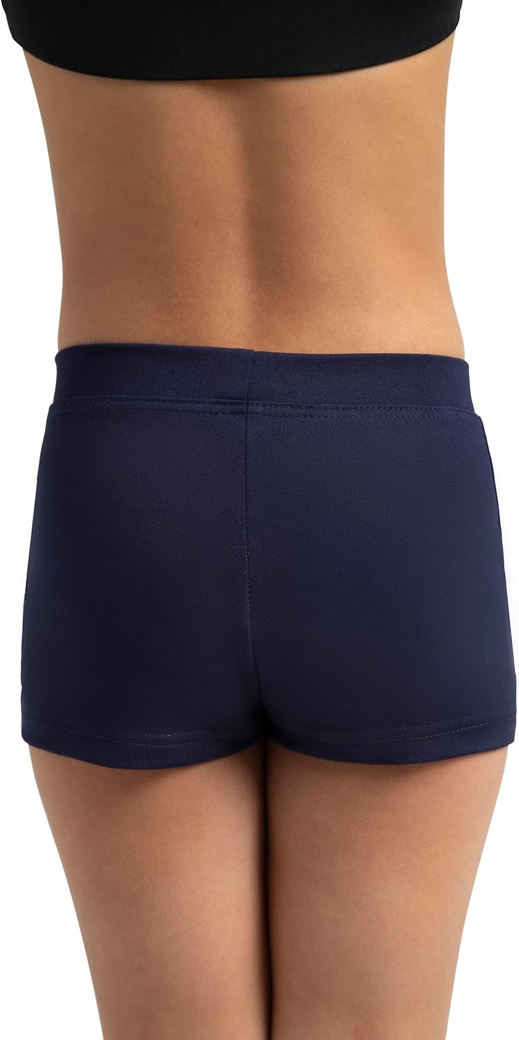 Capezio girls Boys Cut Low Rise athletic shorts, Navy, 8 10 US - Image 5