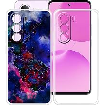 for Realme P4x 5G Case 6.72", 2 Pcs Ultra-Thin Anti-Scratch Back Cover, Clear Silicone Shockproof Shell, Soft TPU Bumper Cover for Realme P4x 5G - Clear + XT114
