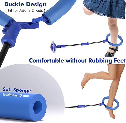 Miniatura 3 de Amble Skip Ball for Kids - Ankle Skip It Ball Jump Rope - Birthday Gift for Girls and Boys - Foldable Flashing Swing Ball - Indoor Outdoor Games