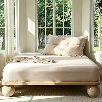 LBRO2M 100% French Organic Linen Fitted Sheet Only (1 Pc) Up to 16 Queen