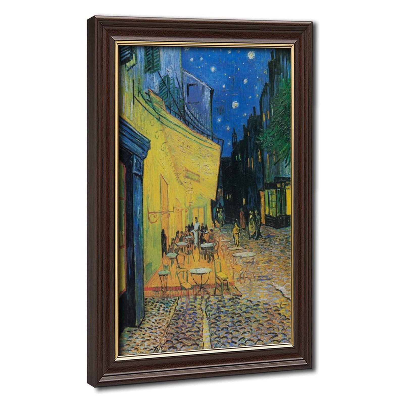 WCYB Vincent Van Gogh - Café Terrace at Night 1888 - Starry Night Cafe - Fine Art Giclee - Famous Painting Print Prints Posters Canvas Deco Paintings Wall