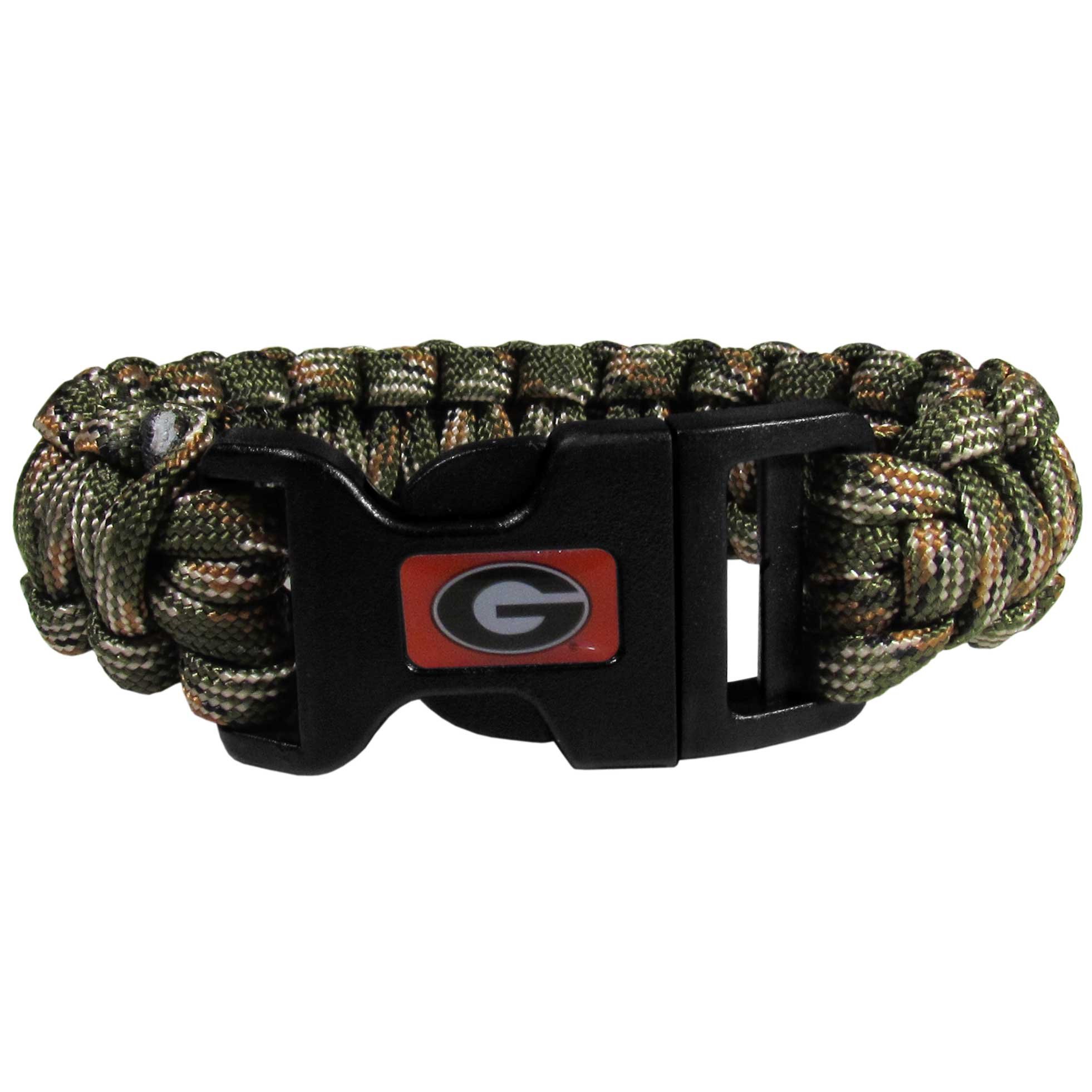 NCAA Siskiyou Sports Fan Shop Georgia Bulldogs Camo Survivor Bracelet One Size Green