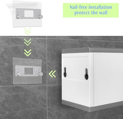 Miniatura 2 de Ubeesize Soporte de papel higiénico para montaje en paredsin pie, impermeable