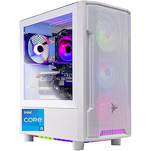 Skytech Archangel Gaming PC, Intel i5 14400F 2.5 GHz (4.7GHz Turbo Boost), NVIDIA RTX 4060 8GB GDDR6, 2TB SSD, 32GB DDR5 RAM 5600 RGB, 650W Gold PSU, Wi-Fi, Win 11 Home