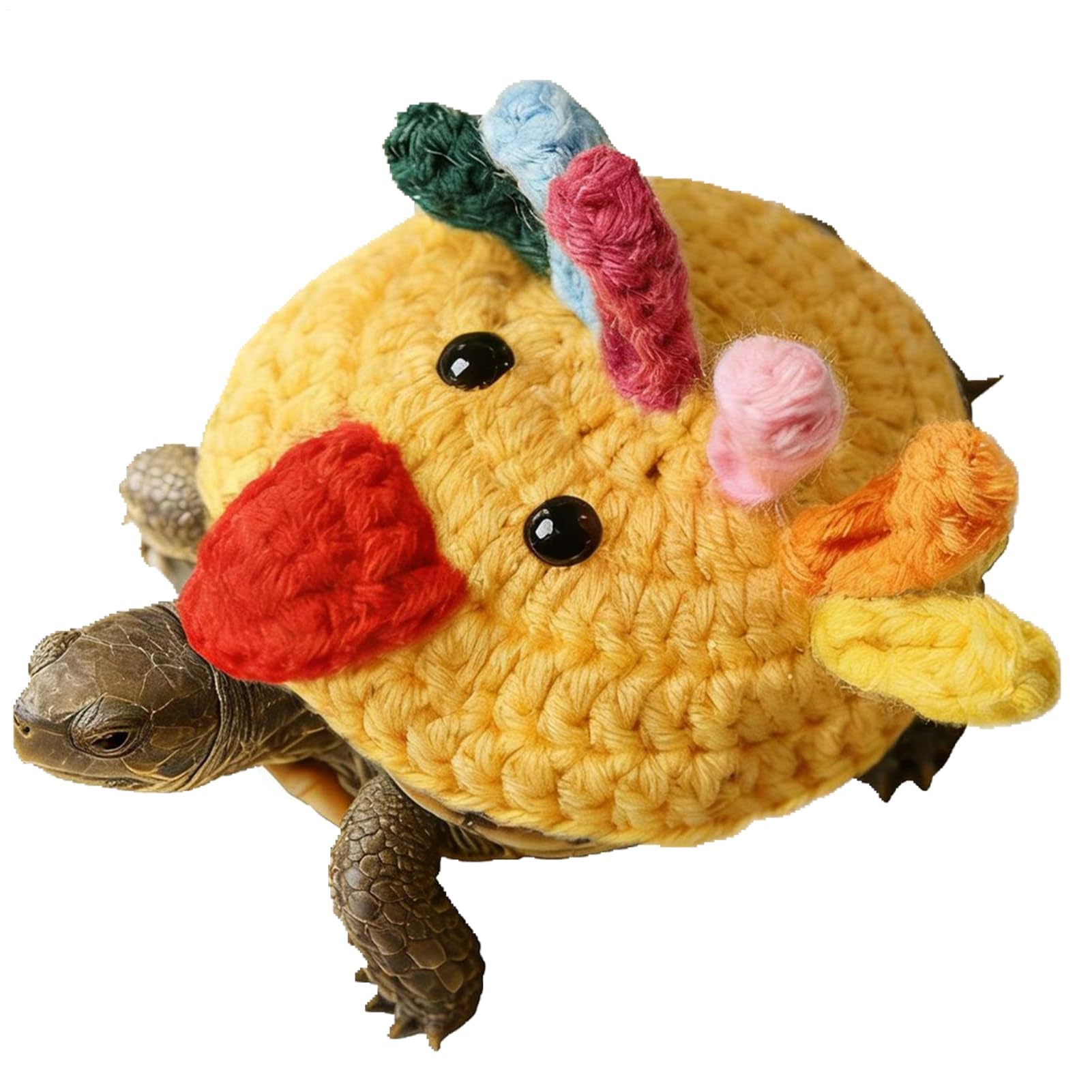 Costume de tortue pour terrarium et vêtement tricoté réglable d'hiver