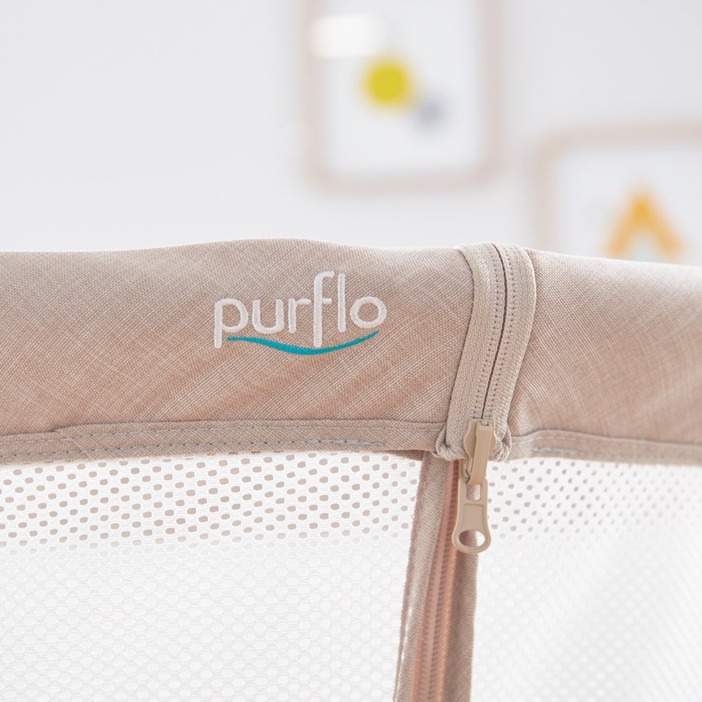 purflo breathable bedside crib