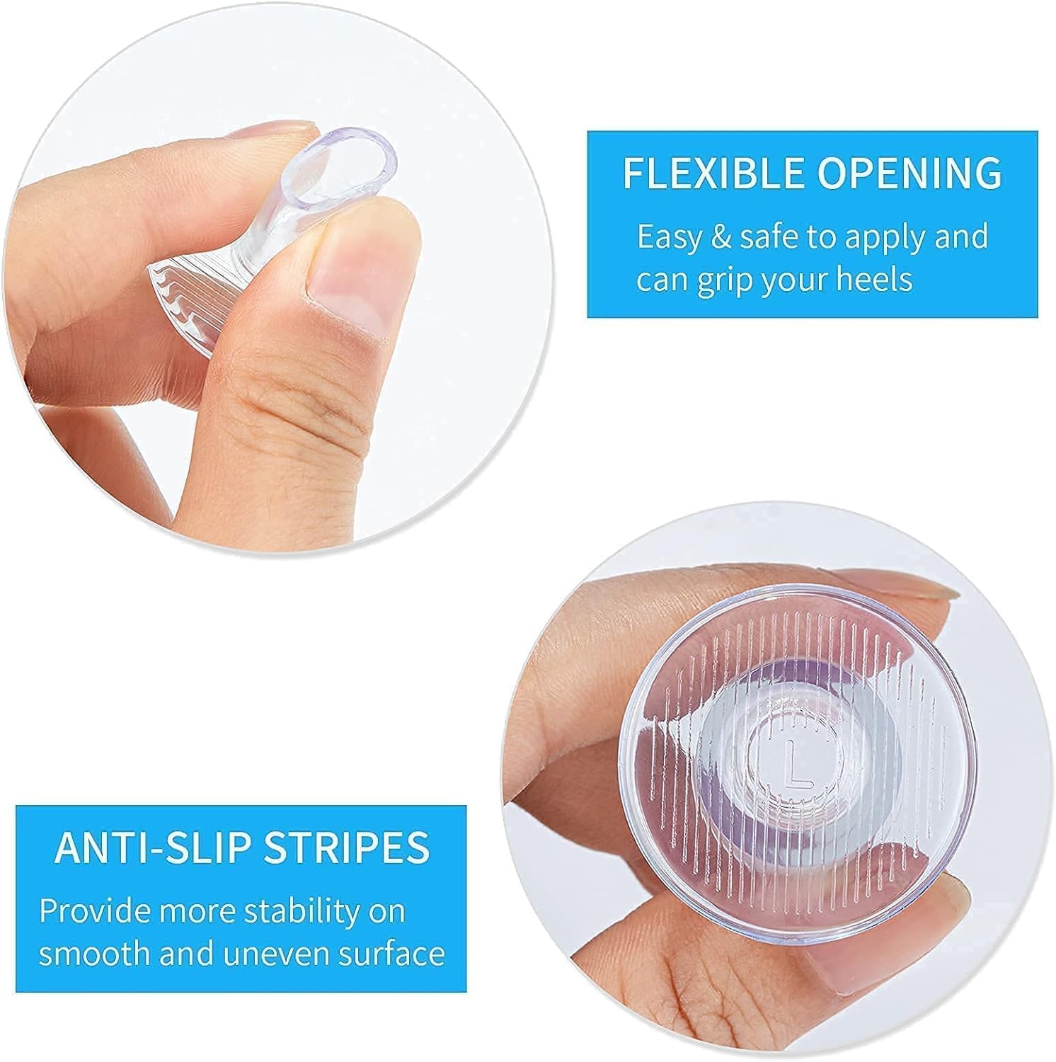 21 Pairs Clear Heel Stoppers, Grass High Heel Protectors for Walking on Grass and Uneven Floor, Heel Savers for Women Wedding Shoes Stops Sinking into Grass (Small/Middle/Large) 9 71itTnJ30lL. AC SL1500