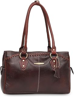 GENWAYNE Women's Leather Handbag | Stylish Shoulder Bag for Office, College & Daily Use | Spacious Tote Purse for Women & ... Price In India