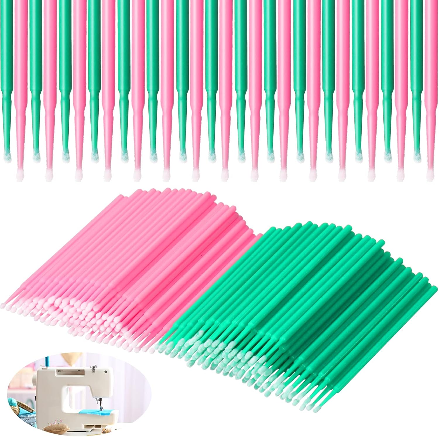 200 Pieces Sewing Machine Cleaning Brushes Disposable Clean