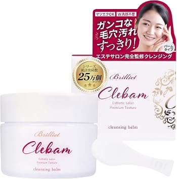 B Brilliet Cleansing Balm, Pore Cuticle, Blackhead Care, Cleansing Cream, Face Wash, Makeup, Rough Skin, 3.0 oz 85 g