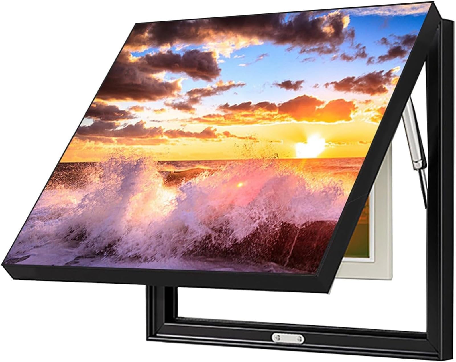 Cubierta de caja de medidor eléctrico con pintura decorativa y soporte hidráulico para panel