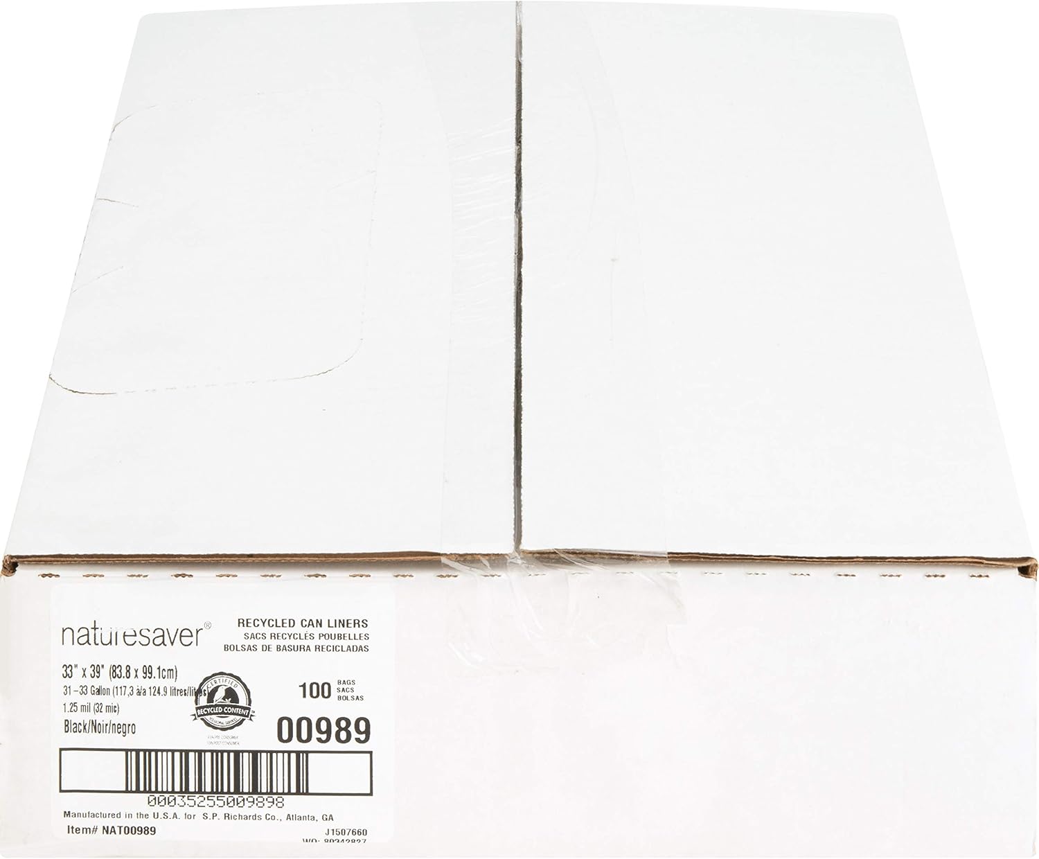Black Low-Density Recycled Can Liners