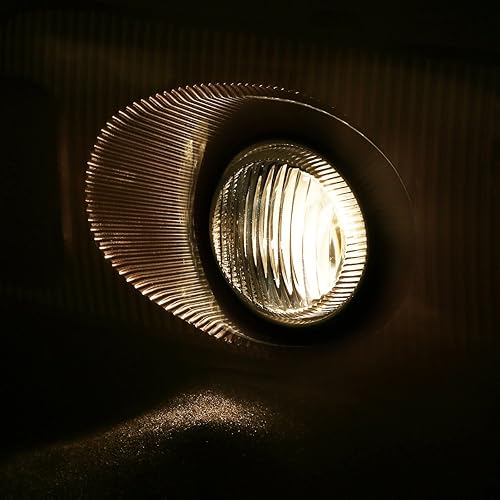 Miniatura 5 de Auto Dynasty Lámpara de luz antiniebla de conducción con lente ámbar con interruptor compatible con Honda Civic Coupe Hatchback 23 puertas 1992-1995