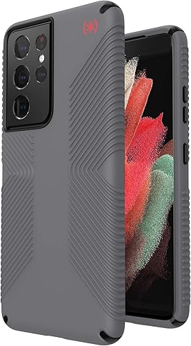 Miniatura 4 de Speck Productos Presidio2 Grip Samsung Galaxy S21 Ultra 5G, gris grafitonegrorojo intenso