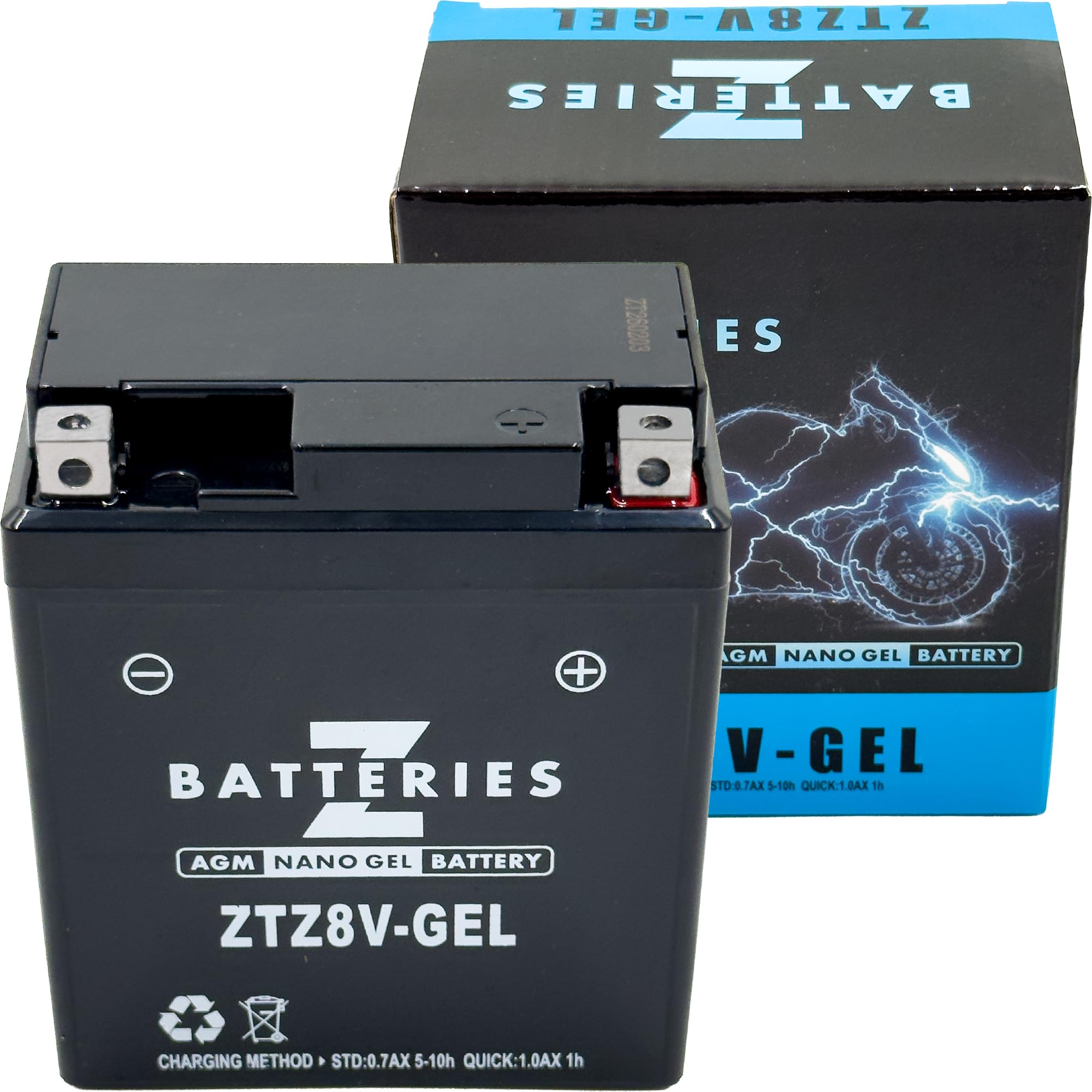 Amazon | Z BATTERIES バイクバッテリー Nano ジェル GEL AGM ZTZ8V