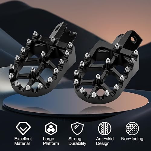 Miniatura 3 de LKV Estriberas para motocicleta con pedal de descanso para motocross, compatibles con HONDA CRF50 CRF70 CRF110 XR50 XR70 XR110 CT200U M2R SDG DHZ