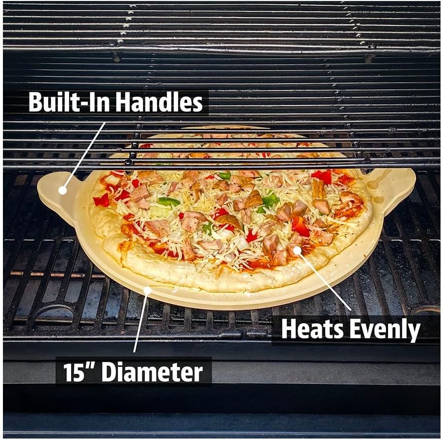 Pit BOSS Pizza Stone Diameter 38 cm for Barbecue or Kamado