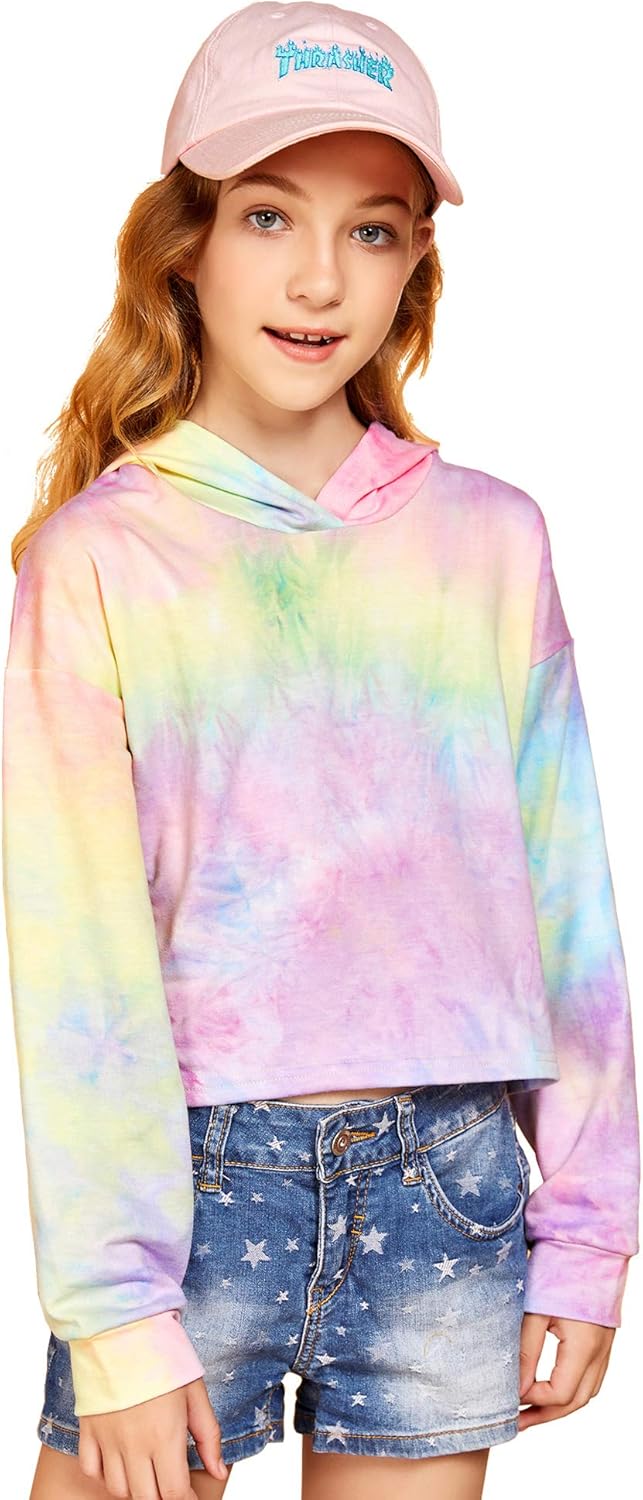 Tie dye sweatshirt girls Clearance