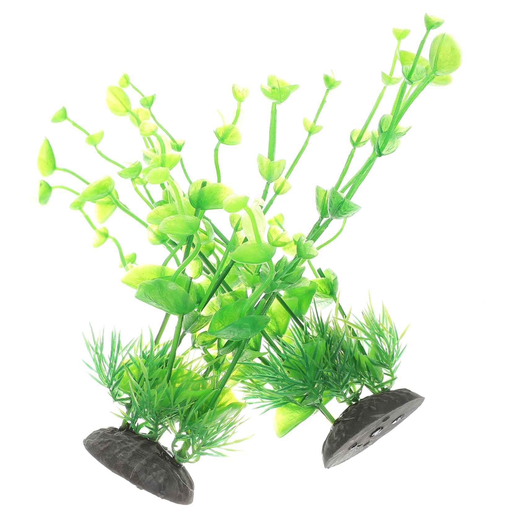 Sosoport 5 Sätze Aquarienlandschaft Aquariengras Wasser- Aquarium Pflanzen Panzer Teich Bausatz Aquariumdekorationen Klein Kleine Pflanzen Aquarienpflanze Betta-Blatt Plastik 2 Stück * 5