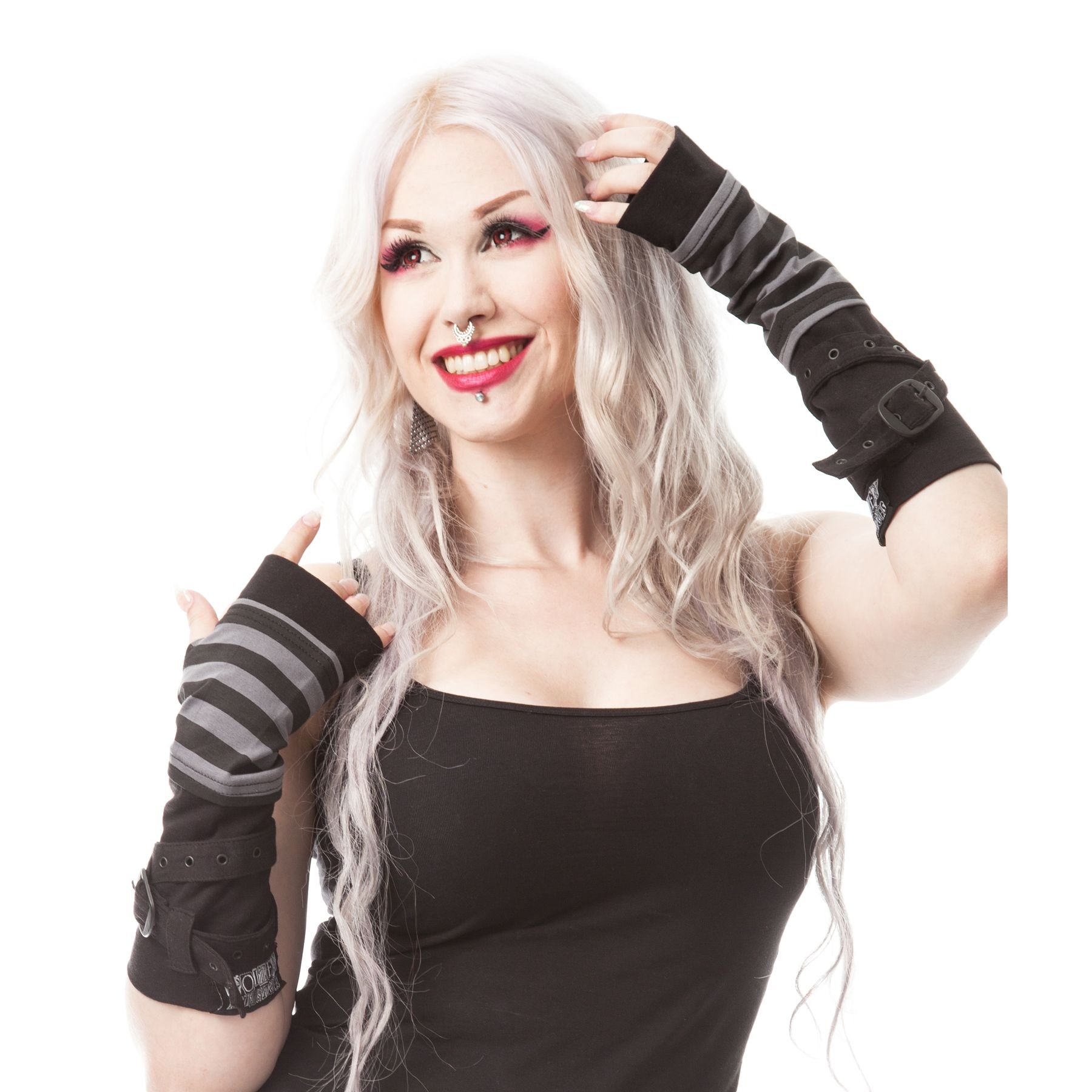 POIZENSTRIPE STRAP ARMWARMER by POIZEN INDUSTRIES/Gothic, Rock, Accessory