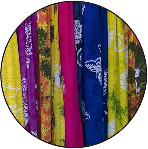 Miniatura 5 de Tapete redondo antideslizante de microfibra suave y abstracta de poliéster, alfombra de felpa absorbente de agua para tocador de baño, bañeraducha,