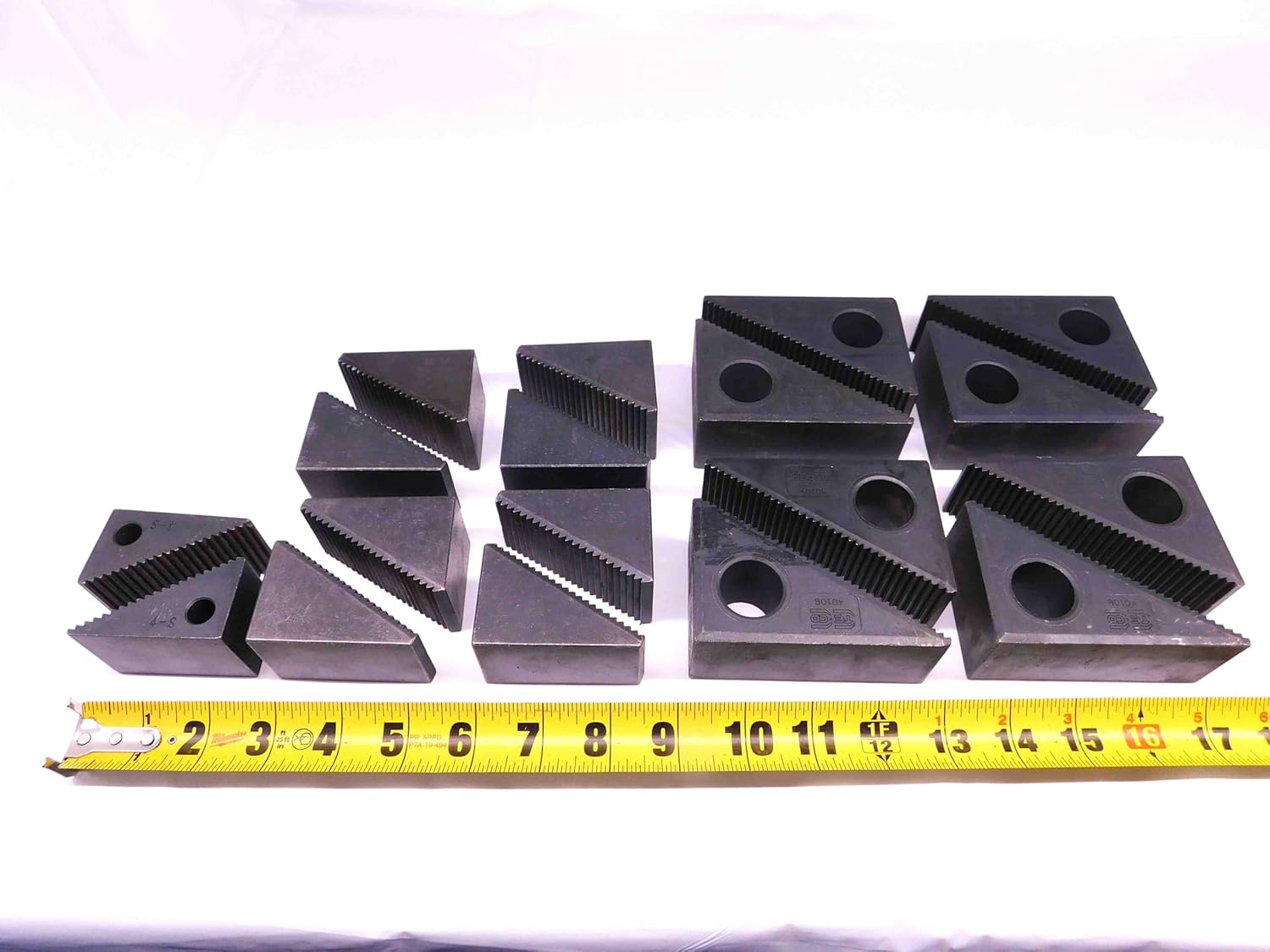 18 PCS LOT of Various Size Steel Step Down Blocks for Horizontal Boring - BR8731BT4