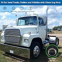 Vista 3 de 20 Pack de cubiertas de tuerca, 33mm por 3-1/2" Rosca en tapa de tuerca cilíndrica de tapa plana ABS cromado plástico antióxido, cubiertas de tuerca