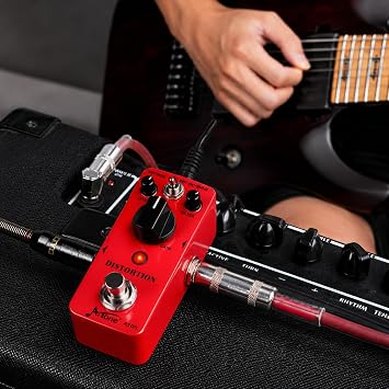 AITONE Analog Distortion Guitar Pedal, Vintage and Turbo Modes (AT-05)