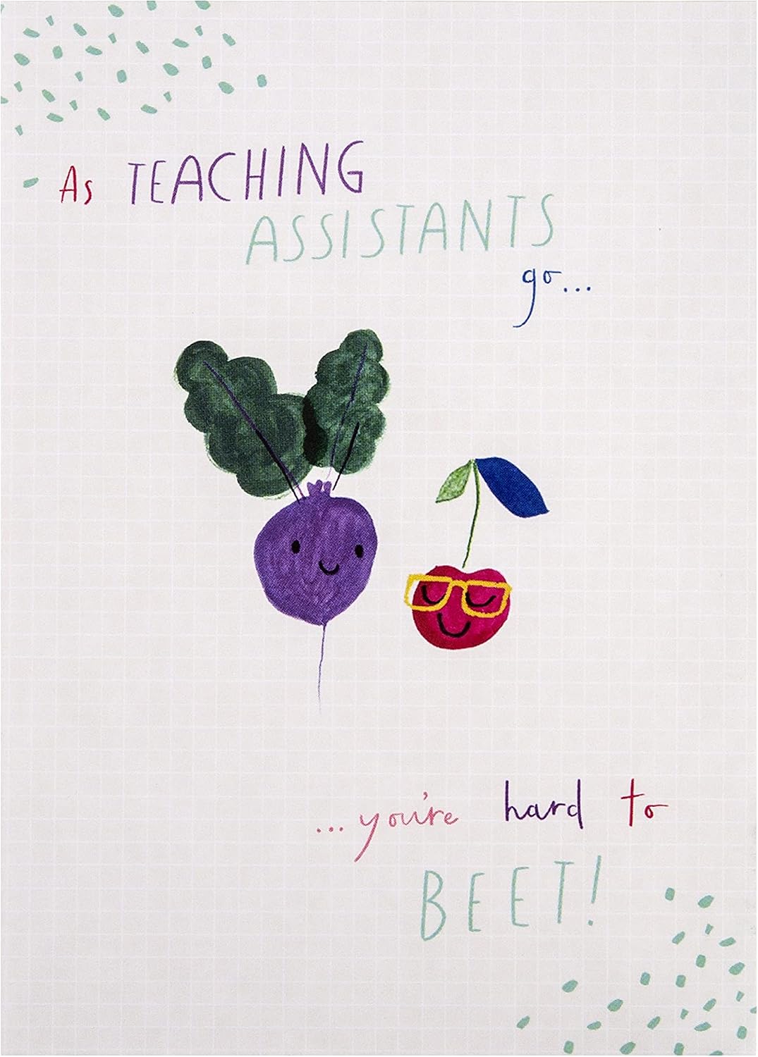 Hallmark Thank You Cards for Teaching Assistants - Pack of 5 in 1 Cute Illustrated Design