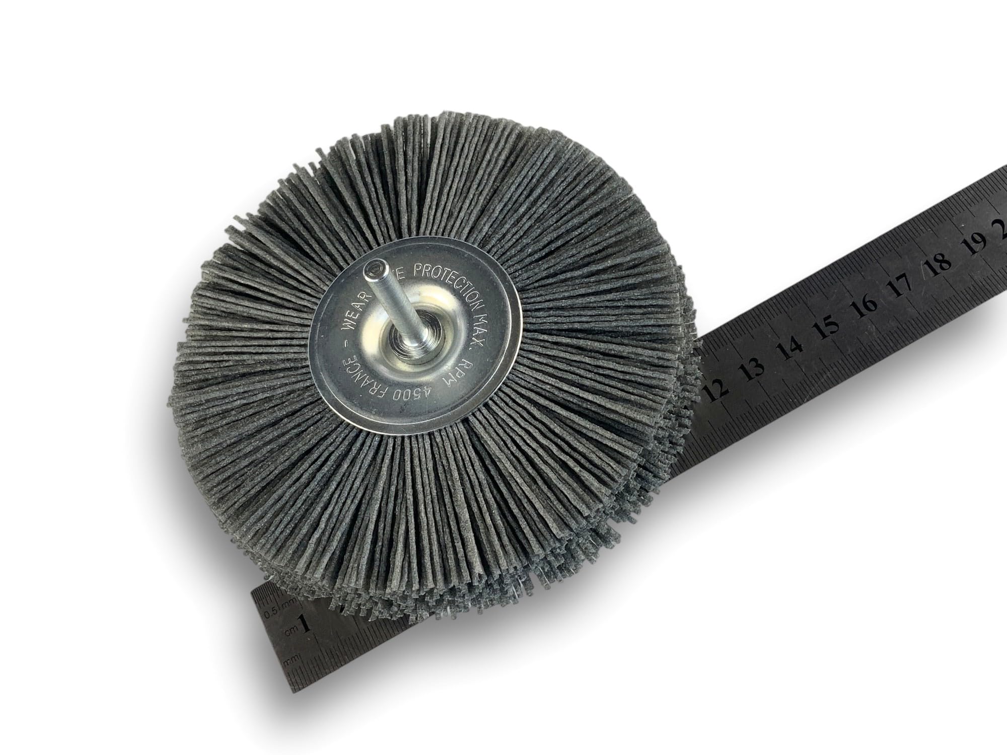 Kibros Brosse rot. circ. nylon gr.80 Ø 120 mm 18 mm 3 rangs tige