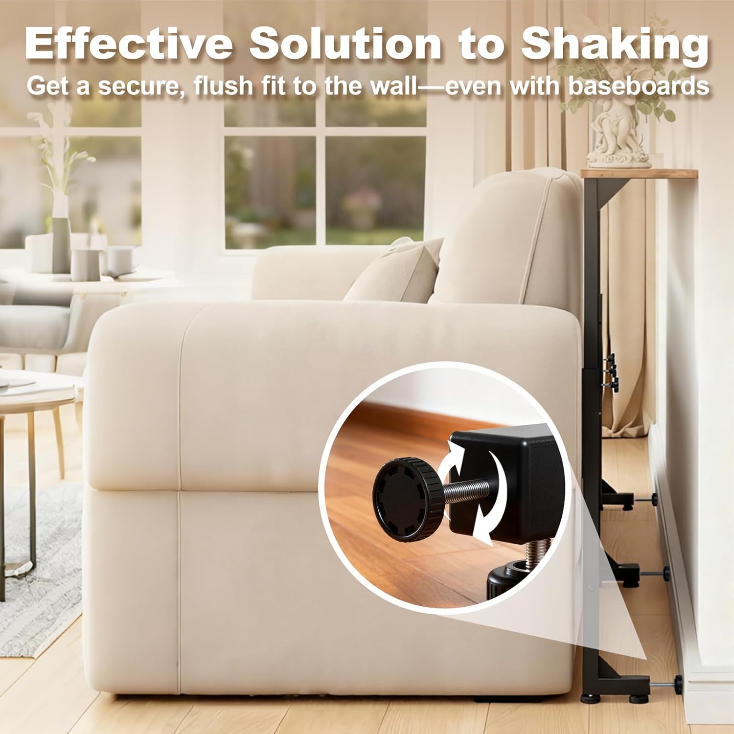 70.9 Inch Behind Couch Table, 24"-32" Adjustable Height Range, Behind The Couch Table with Outlet, Adjustable Console Table, Narrow Long Sofa Table, for Living Room, Rustic Brown