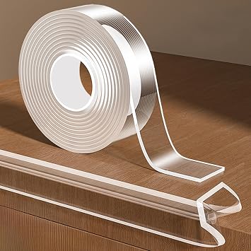 Edge Corner Protector Baby Proofing,Soft Clear Furniture Table Corner Guard & Edge Safety Cabinet Door Bumper,Crib Bumpers,Wall Protector,6.6ftWidth 0.8 in Thickness 0.08 in