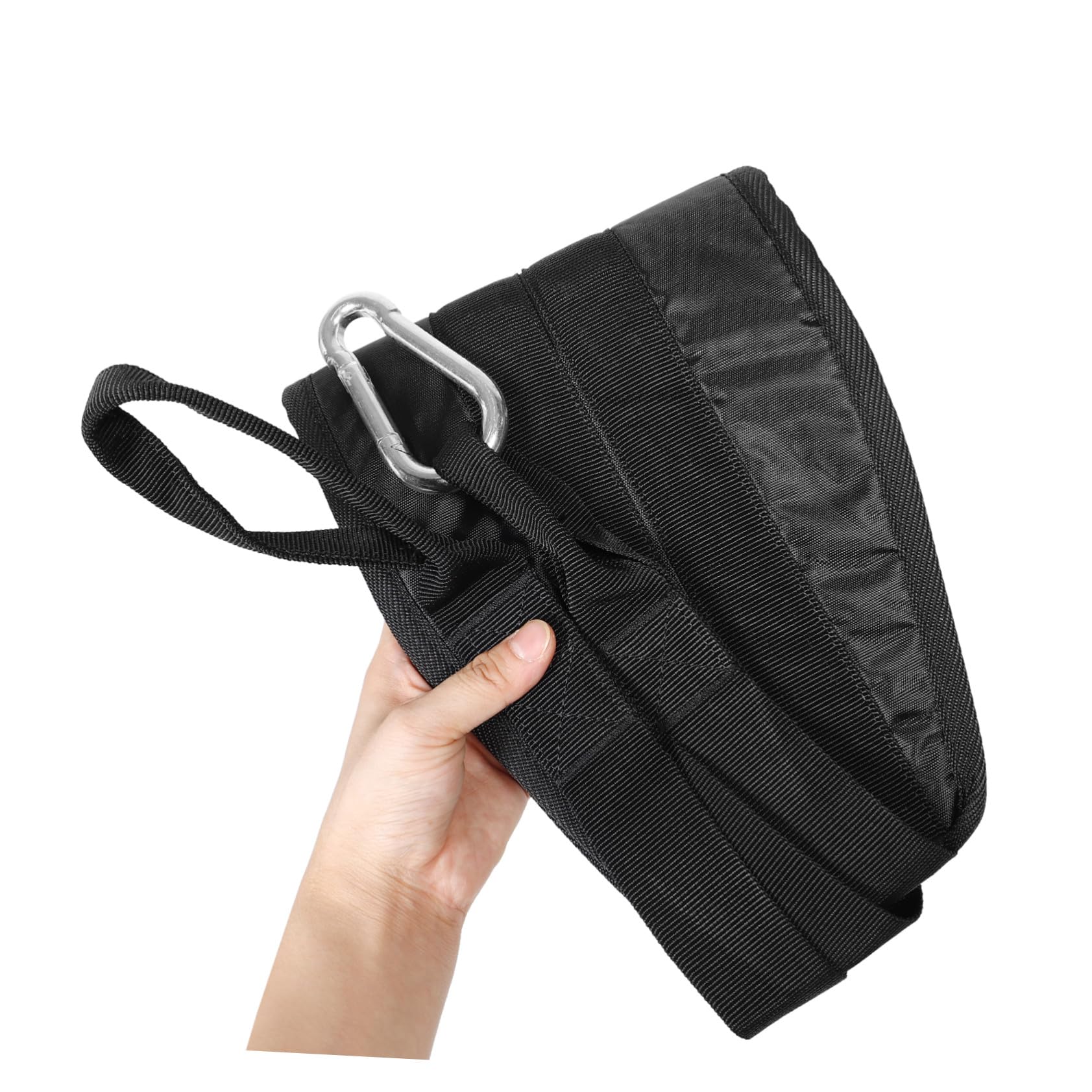 PRETYZOOM Correas para Dominadas y Abdominales de Oxford Resistentes Entrenamiento Multifuncional para Gimnasio y Casa Accesorios Fitness para Fuerza y Musculación de Negro con Hebillas