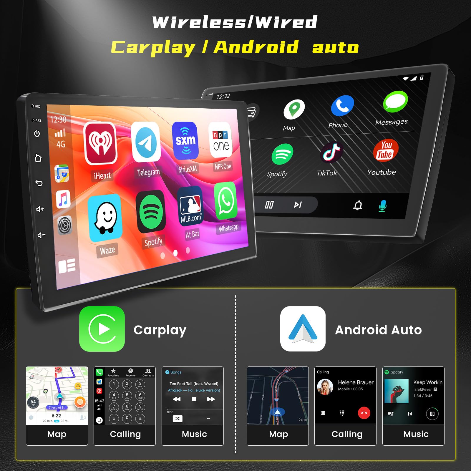 Amazon.com: [2+64G] Hikity Android 15 Car Stereo for BMW 328i 335i