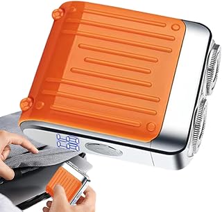 Afeitadora eléctrica para hombres: maquinilla de afeitar en seco y húmedo resistente al agua, accesorio de recortadora de precisión, batería potente | Afeitado con tecnología de protección