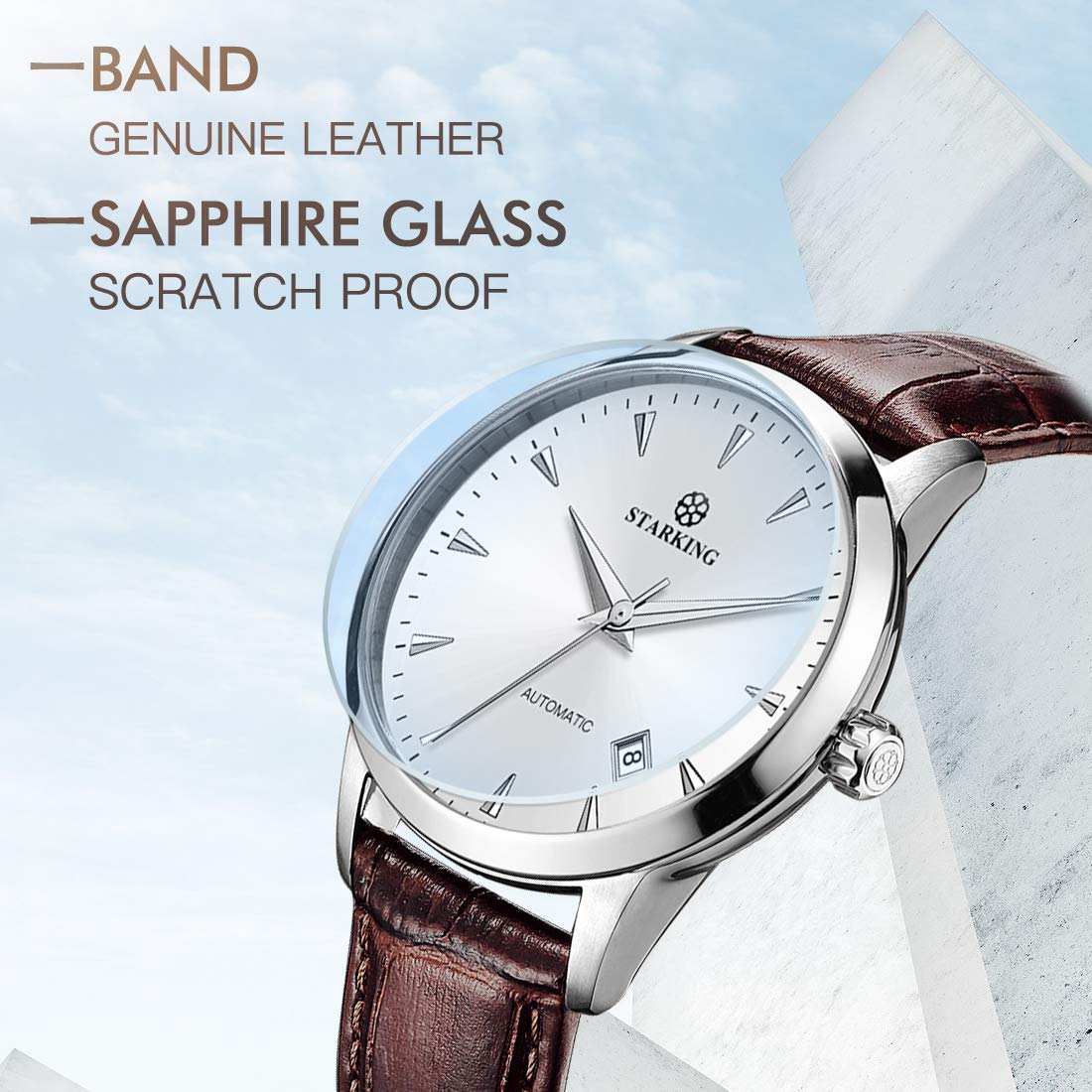 Starking Automatic Mens Wrist Watch Am0171 Japanese Movement