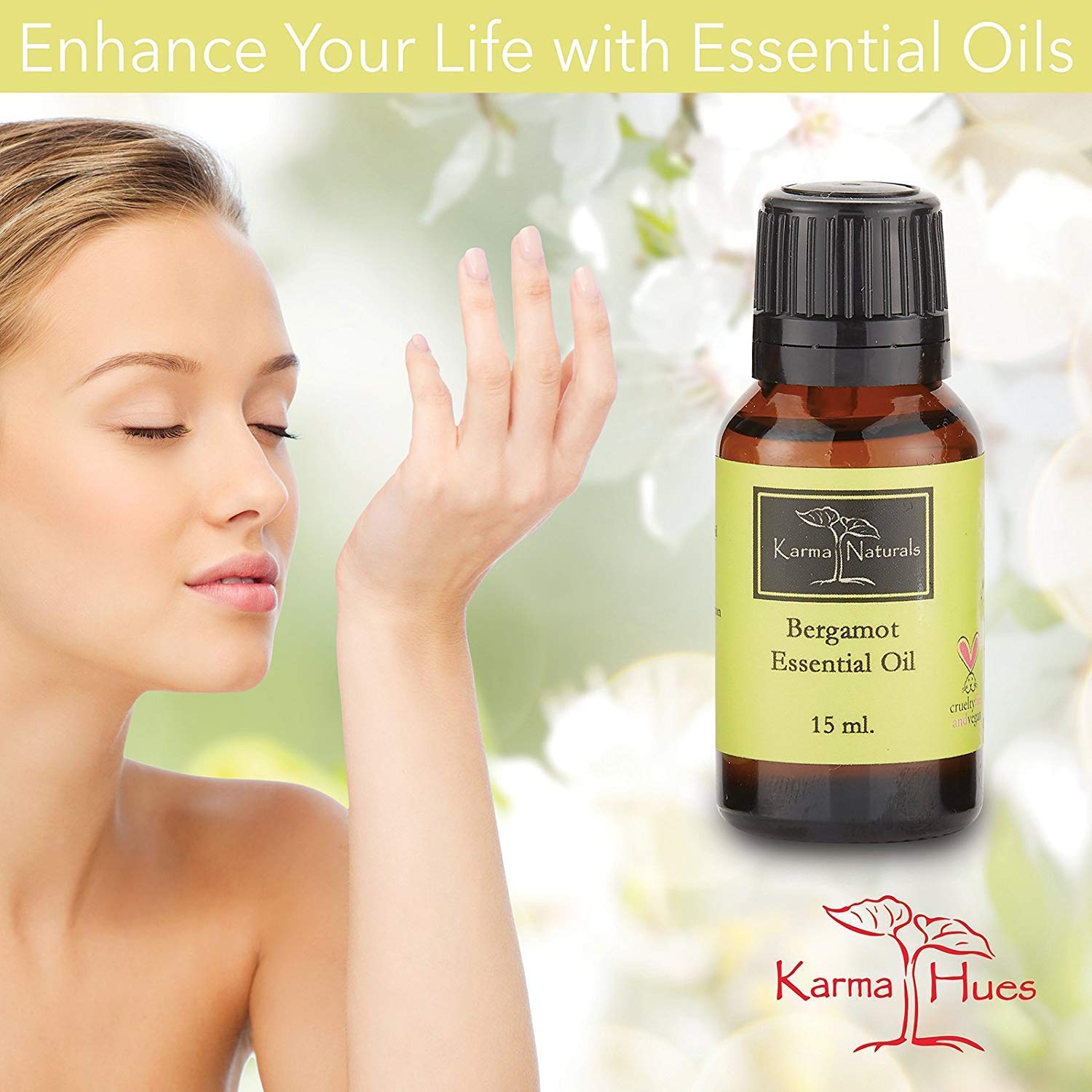 Karma Organic Bergamot Essential Oil 100% Pure and Natural Good for Aroma(15 Ml)