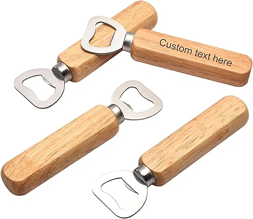 Abridor de botellas de madera grabado personalizado, abridor de botellas de acero inoxidable de mano de madera personalizado, abridor de madera para Abridor de botellas de madera grabado personalizado, abridor de botellas de acero inoxidable de mano de madera personalizado, abridor de madera para