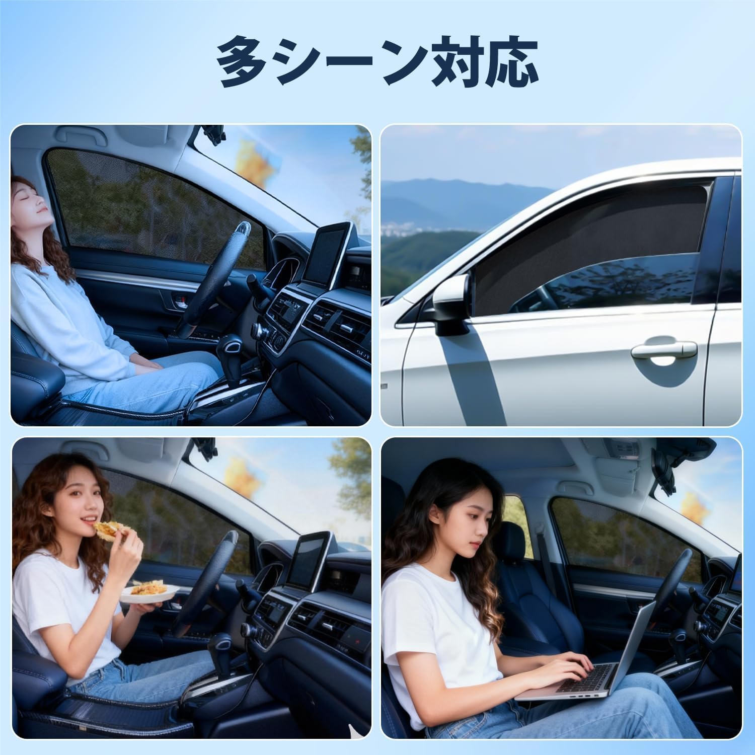 CARTIST Honda New Step Wagon RP6 /7 / 8 тип сетчатой шторки STEPWGN 6-го поколения, 2022-текущая версия, Затеняющая шторка для автомобиля, защита от ультрафиолетовых лучей, Затеняющая изоляция с инструкциями, стабильность, простота установки, затенение интерьера, эксклюзивные аксессуары для модели автомобиля, 2 шт., фото 8