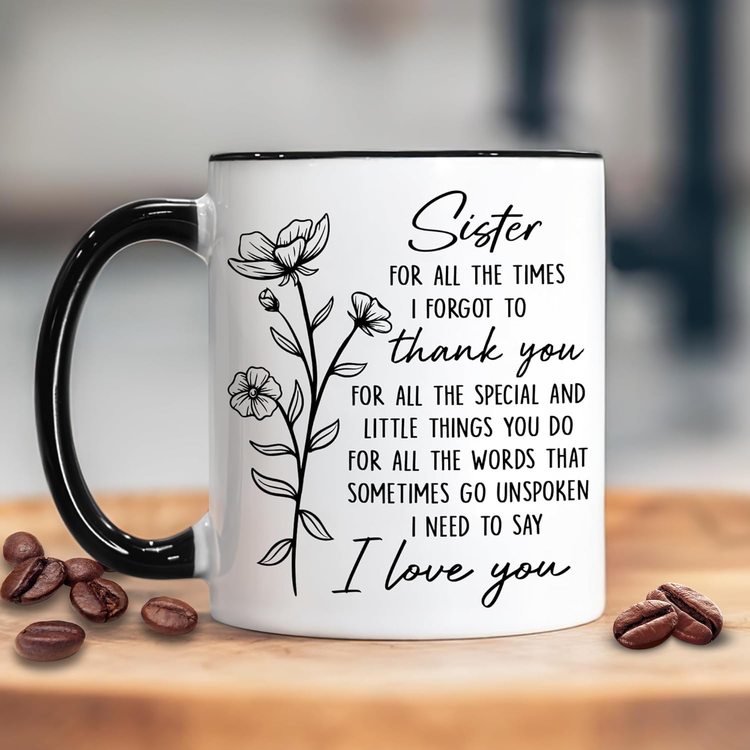 Hyturtle Sister Coffee Mug 11 oz – Sisters Cup Gifts From Sister For Birthday, Mother's Day, or Christmas - Thoughtful Present For Your Beloved Sibling - Image 6