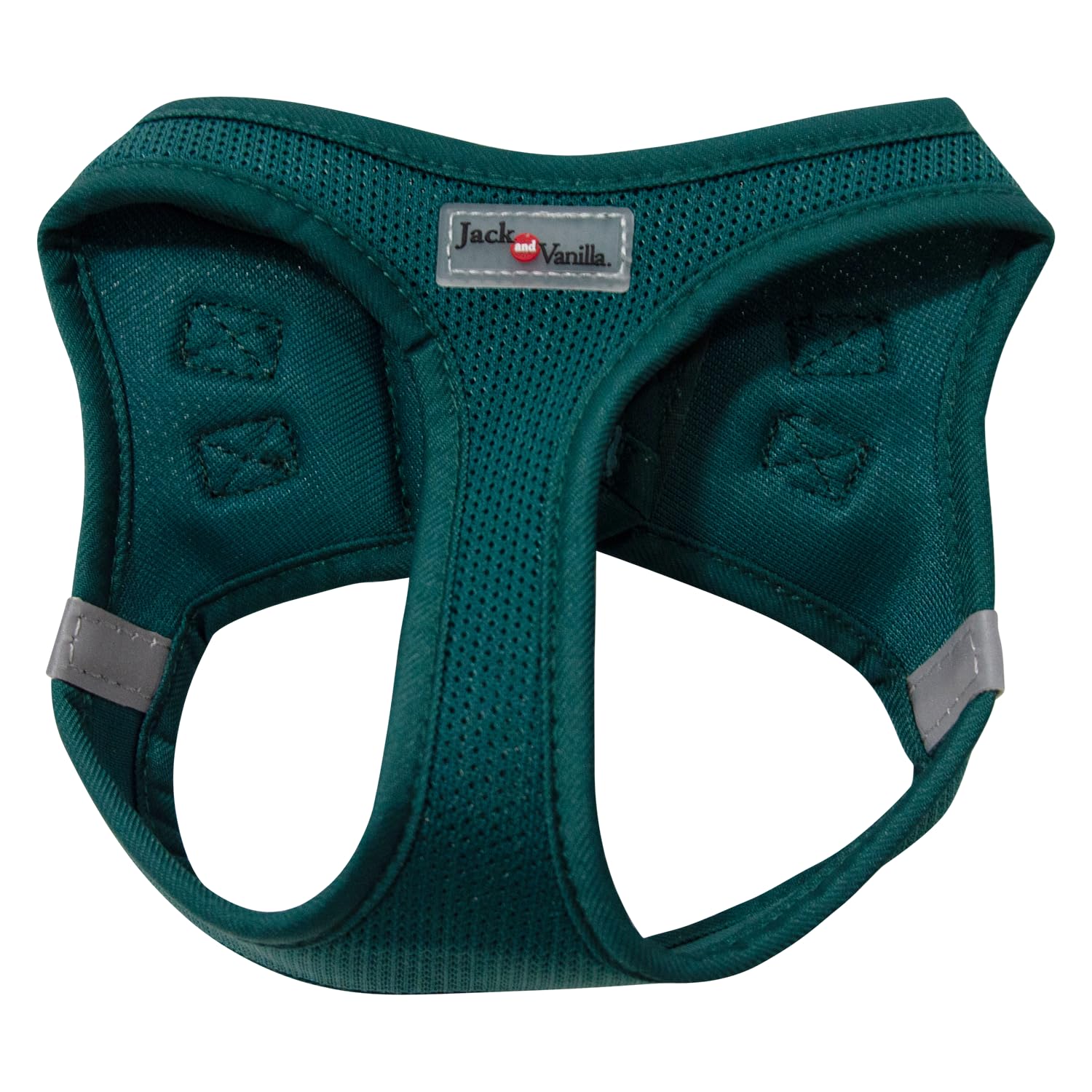 JACK AND VANILLA, Comfortable Mesh Dog Harness, Customised Fit, Ergonomic Design, Quick Clips, Reinforced Safety, Size 49-55 cm, Colour: Blue-L, Expedition Model