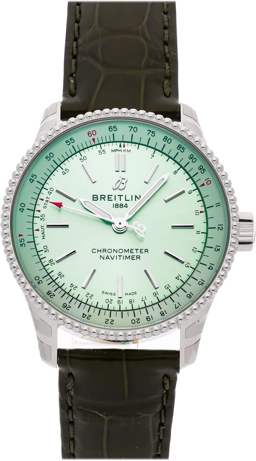 Breitling Navitimer 自動グリーンダイヤルウォッチ A17395361L1P1 (中古品), グリーン, モダン Amazonで販売中 Breitling Navitimer 自動グリーンダイヤルウォッチ A17395361L1P1 (中古品), グリーン, モダン Amazonで販売中