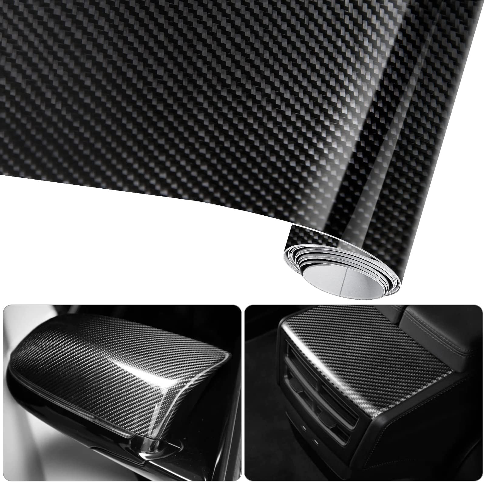Car Stripes Lot De 2 Autocollants Pour Rétroviseurs De Voiture, Bandes